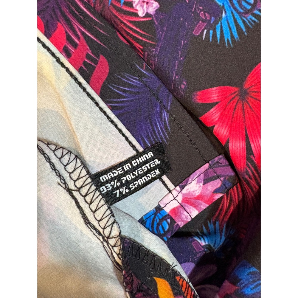 Retrofit Tropics Floral Button Up Hawaiian Shirt Short Sleeve Colorful XL - Picture 5 of 6